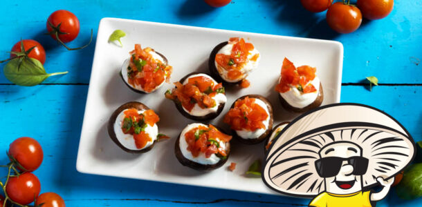 Tomato Basil and Mascarpone FunGuy Stuffers