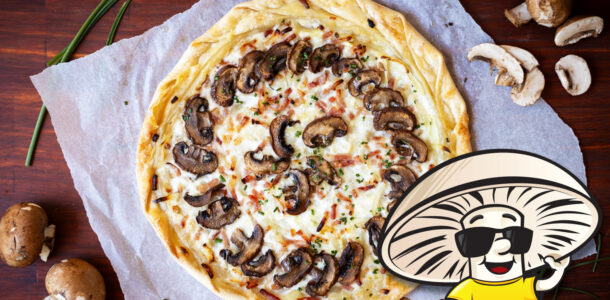 FunGuy’s Crimini Mushrooms and Bacon Flatbread