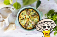 FunGuy’s Oyster Mushroom and Leek Quiche