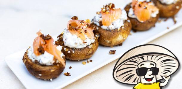 Smoked Salmon and Everything Bagel Stuffers