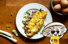 FunGuy's Crimini Mushroom and Ham Omelette