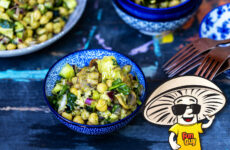 FunGuy’s Green Salad with Wild Rice and Chickpeas