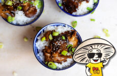 FunGuy's Sticky Teriyaki Shiitake Mushrooms with Rice