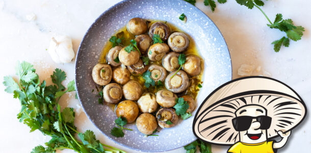 FunGuy’s Roasted Garlic Butter Mushrooms