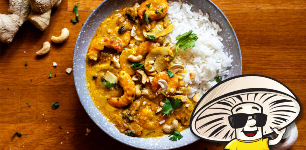 FunGuy's Shrimp Korma and Rice