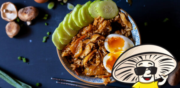 FunGuy’s Kimchi Fried Rice with Soft Boiled Egg