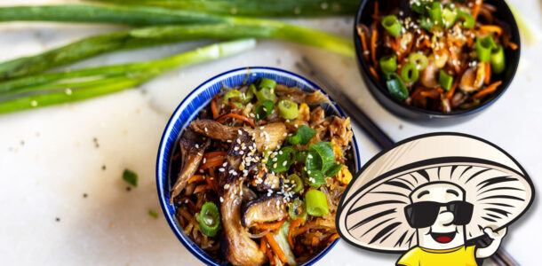 FunGuy’s Oyster and Shiitake Mushroom Quick Stir-fry